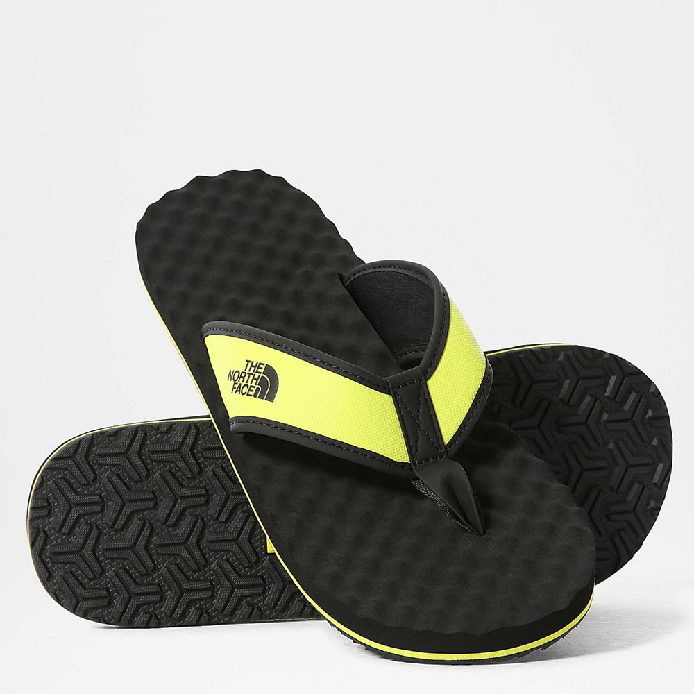 The North Face Flip-Flops Mens Australia - The North Face Base Camp Ii Black / Green (KFE-680417)